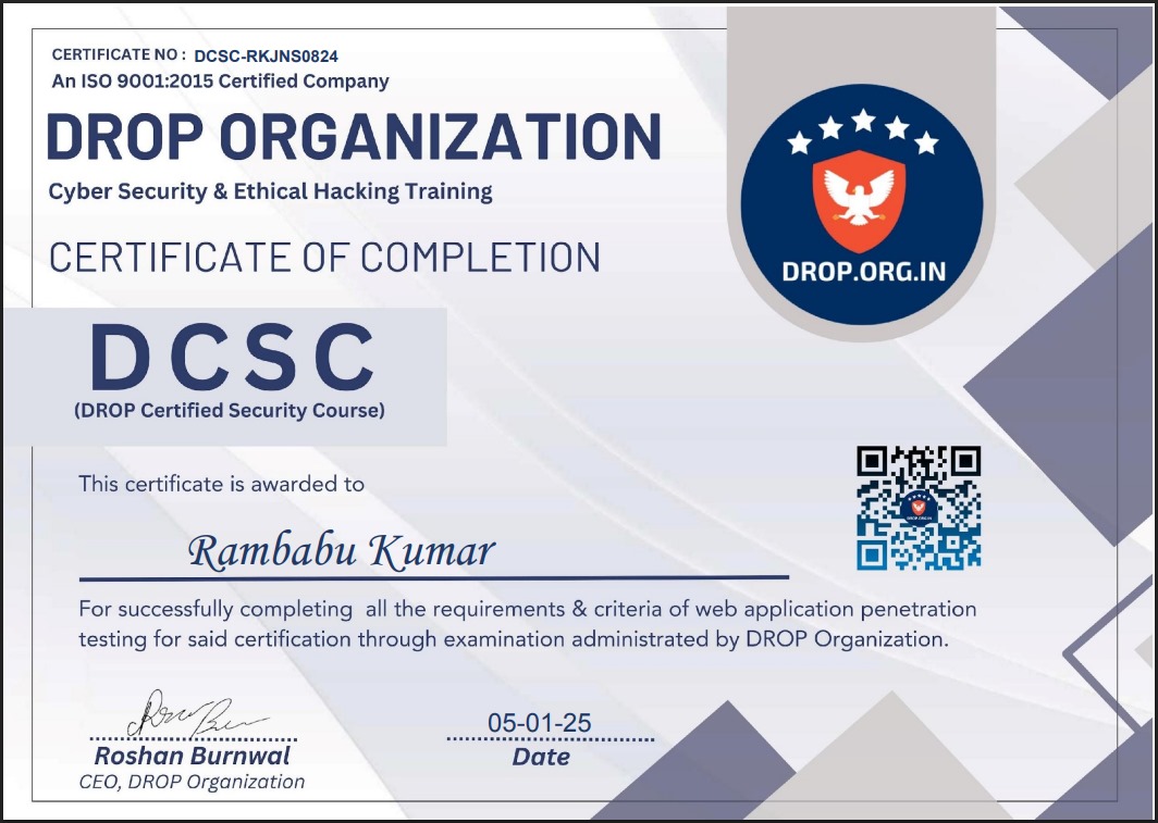 Certificate 1